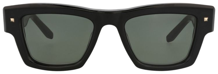 Valentino Square Frame Injection Sunglasses BlackGrey