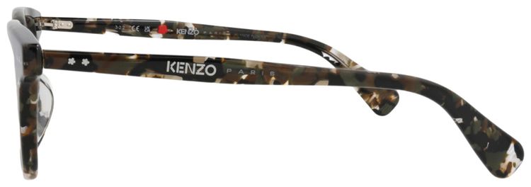 Kenzo Round Frame Acetate Optical Frames HavanaTransparent