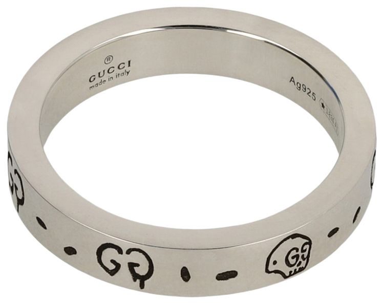 Gucci Sterling Ghost Ring Silver