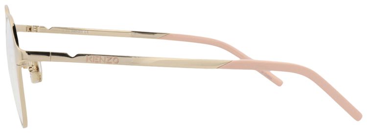 Kenzo Round Frame Metal Optical Frames GoldTransparent
