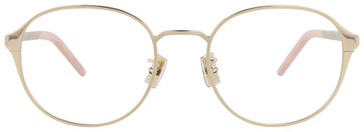 Kenzo Round Frame Metal Optical Frames GoldTransparent