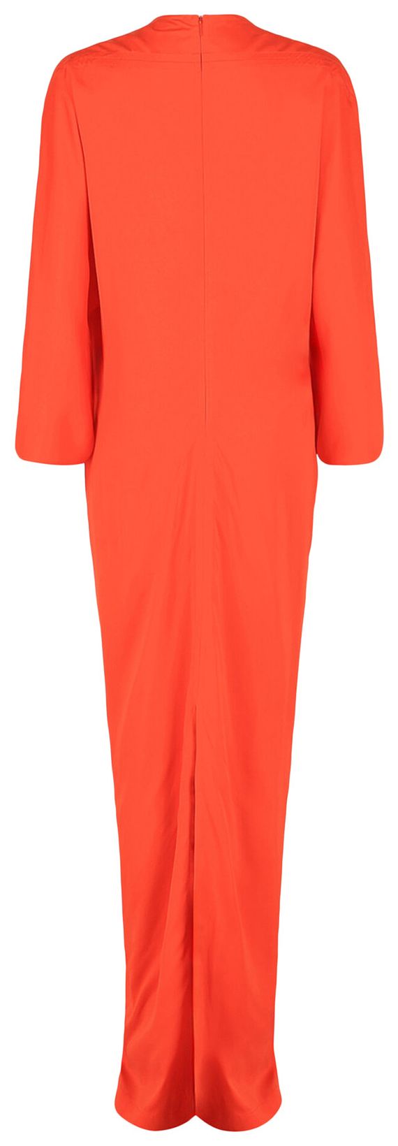 Ferragamo V Neck Maxi Dress OrangeBlue