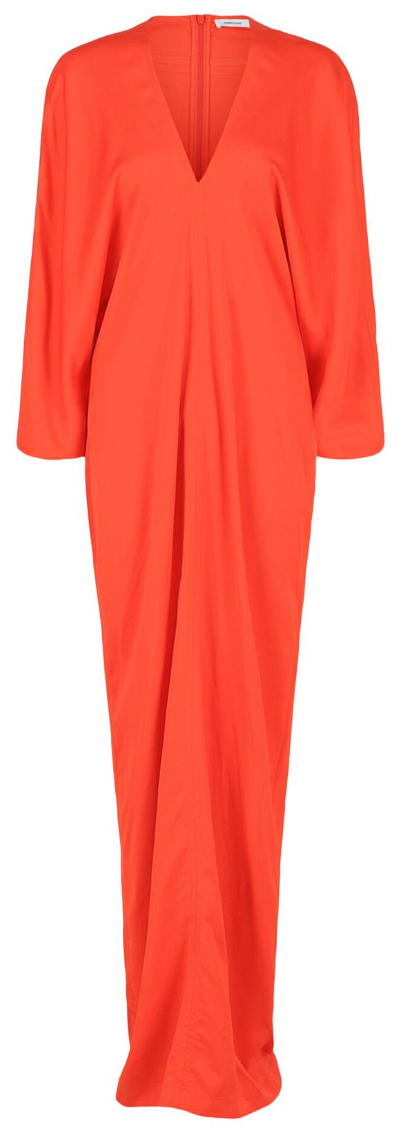 Ferragamo V Neck Maxi Dress OrangeBlue