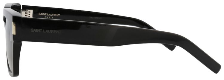 Saint Laurent Square Frame Recycled Acetate Sunglasses Black