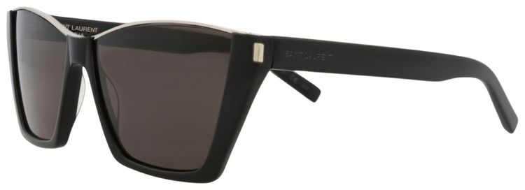 Saint Laurent Cat Eye Frame Acetate Sunglasses Black