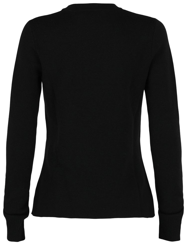 Alexander McQueen Sheer Paneled Sweater Black