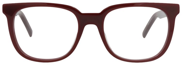 Kenzo Square Frame Acetate Optical Frames BordeauxTransparent