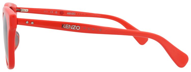 Kenzo Square Frame Acetate Sunglasses RedSmoke