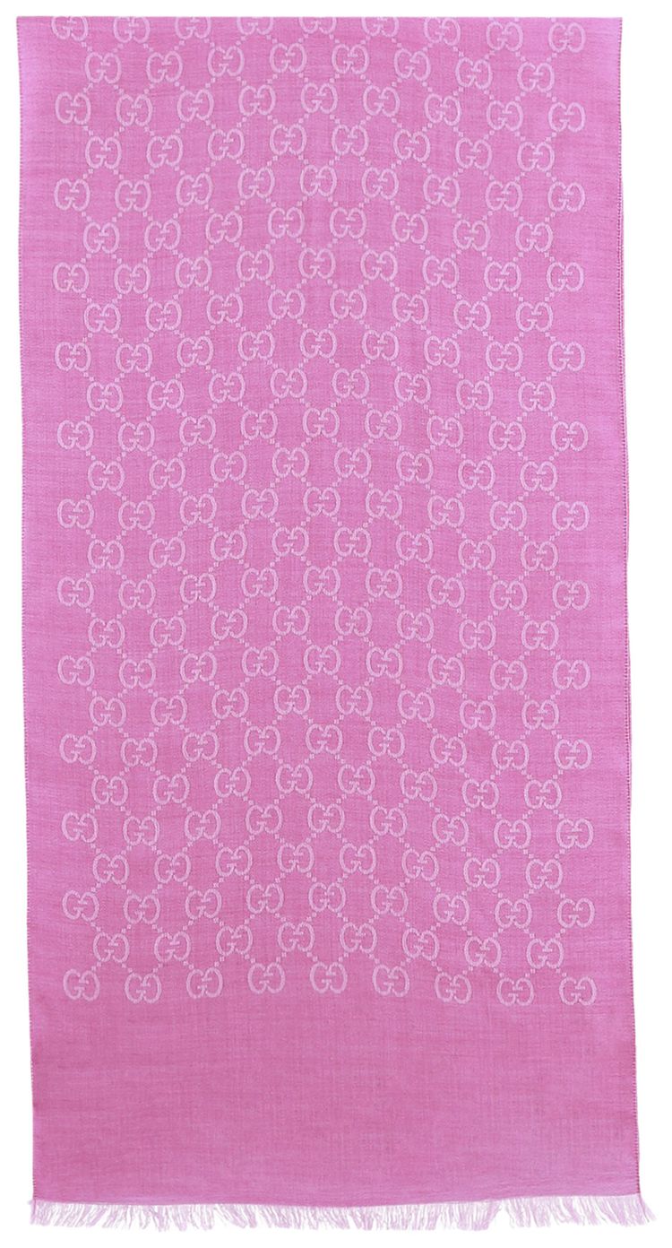Gucci GG Logo Scarf Roseate Pink