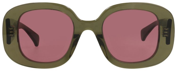 Kenzo Round Frame Acetate Sunglasses GreenRose