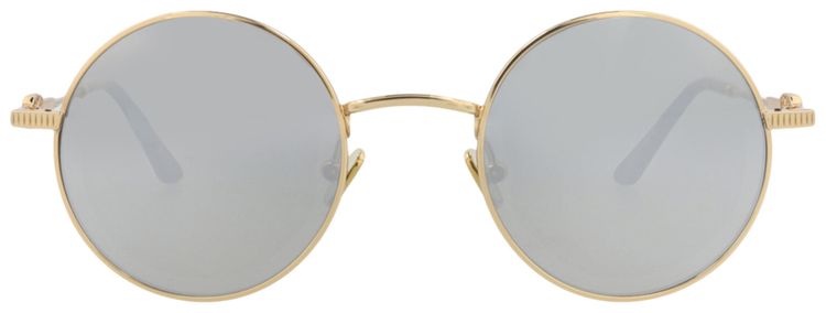 Valentino Round Frame Metal Sunglasses GoldSilver