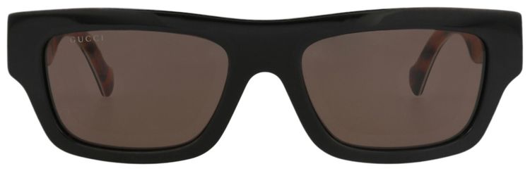 Gucci Square Frame Recycled Acetate Sunglasses BlackBrown