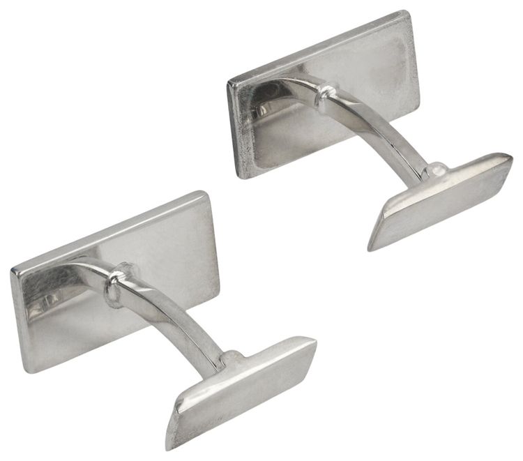 Gucci Sterling Trademark Cufflinks Silver