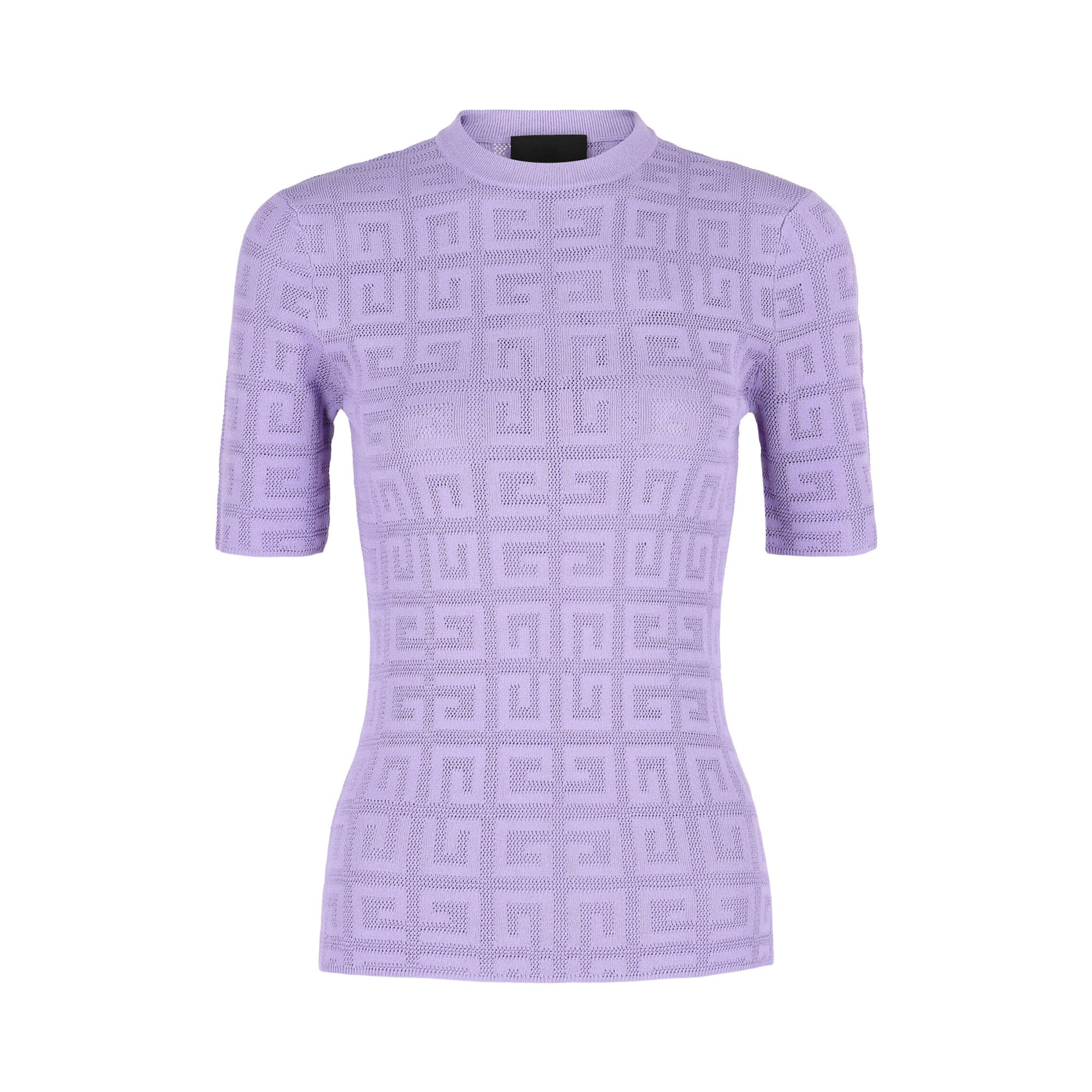 新品/未使用 ジバンシィ4Gエンブレム総柄 ロゴ ピンク色 GIVENCHY Buy Givenchy 4G Monogram Short-Sleeve Sweater 'Violet Mauve