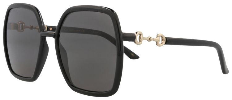 Gucci Square Frame Injection Sunglasses BlackGrey