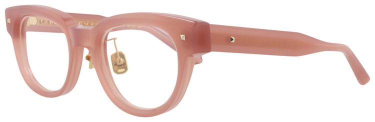 Valentino Round Frame Metal Optical Frames PinkTransparent