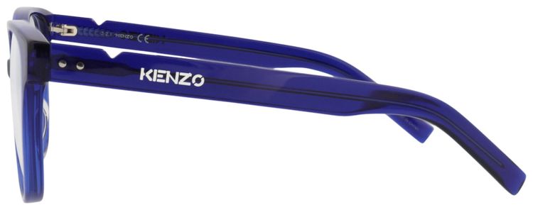 Kenzo Round Frame Acetate Optical Frames BlueTransparent