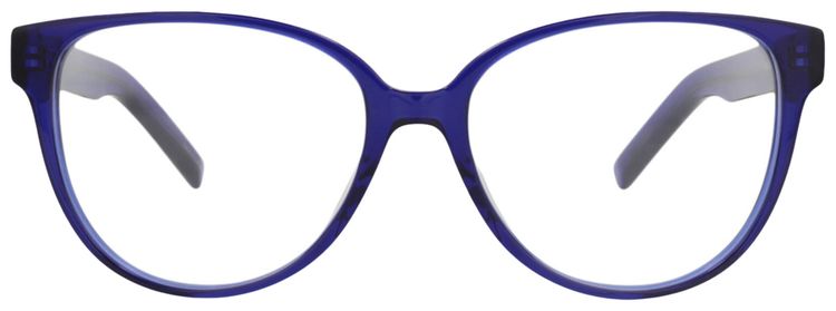 Kenzo Round Frame Acetate Optical Frames BlueTransparent