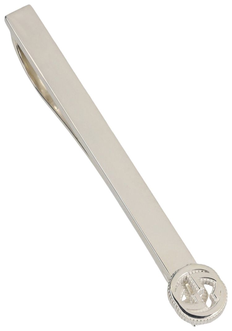Gucci Interlocking G Tie Bar Silver