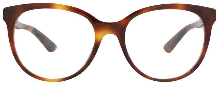 Gucci Round Frame Acetate Optical Frames HavanaTransparent