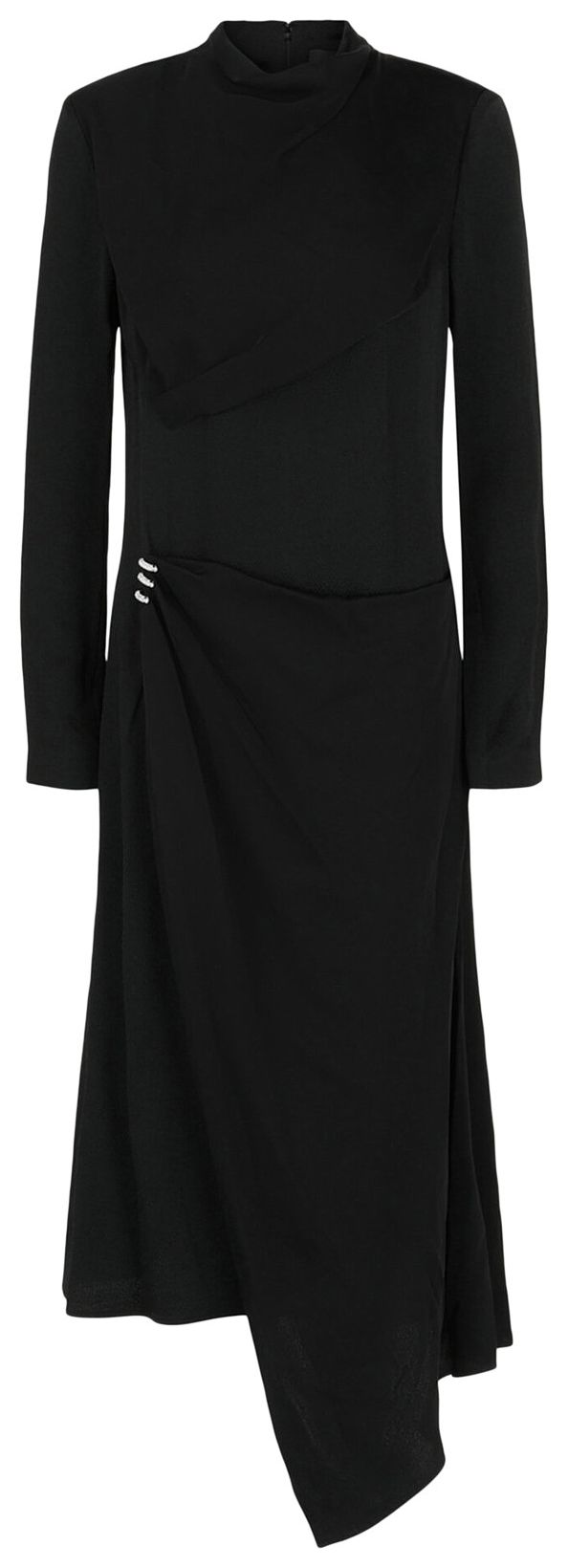 Givenchy Crystal Detail Satin Dress Black