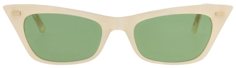 Valentino Cat Eye Frame Metal Sunglasses PearlGreen