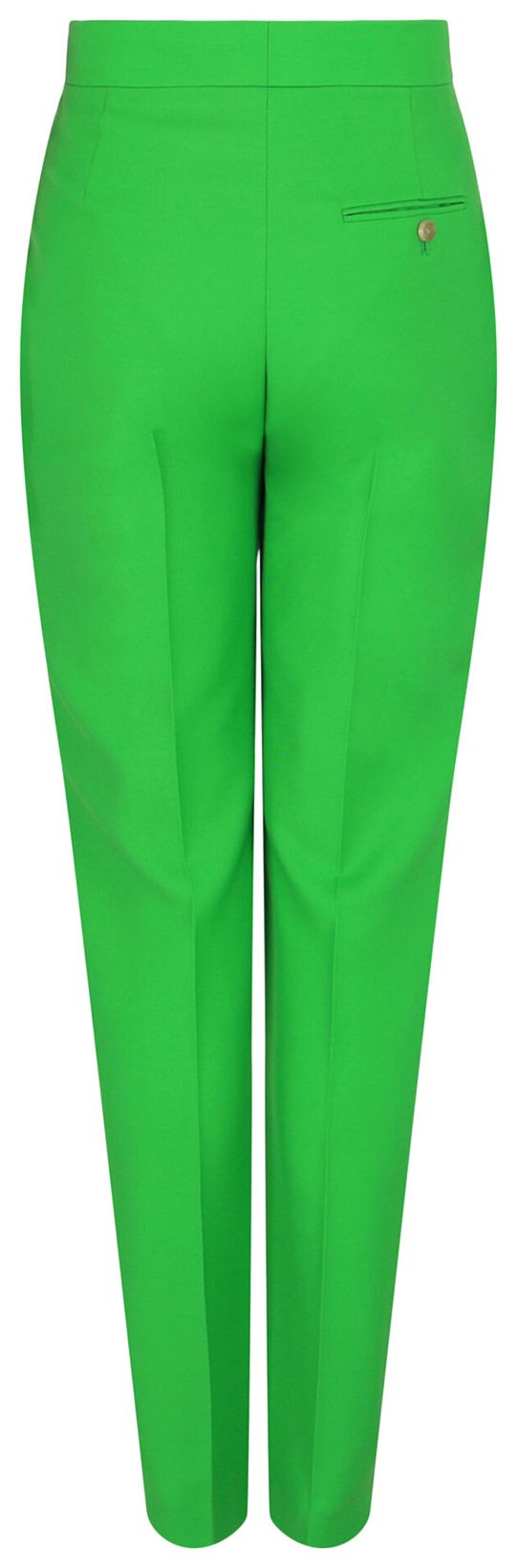 Alexander McQueen Wool Blend Trousers Acid Green