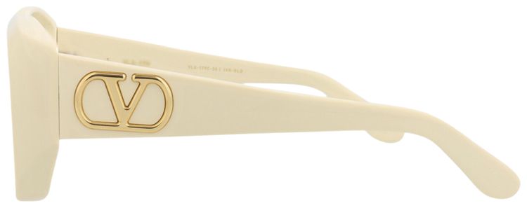 Valentino Square Frame Acetate Optical Frames IvoryTransparent