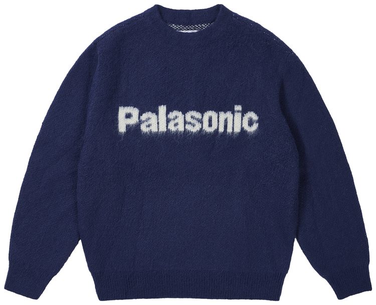 Palace Palasonic Knit Crew Deep Sea Blue