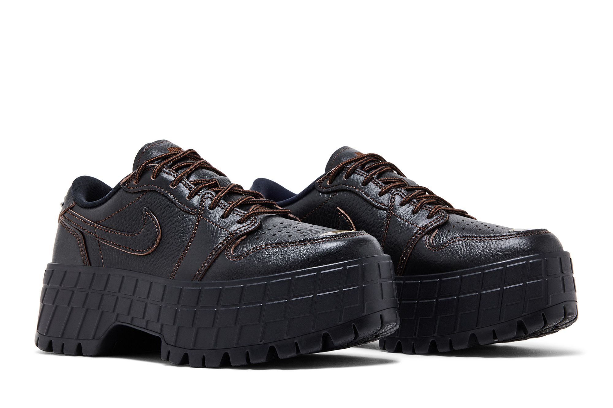 Buy Wmns Air Jordan 1 Low Brooklyn 'Black Cacao Wow' - HF3184 002