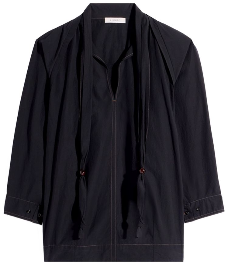 Lemaire Blouse With Scarf Black