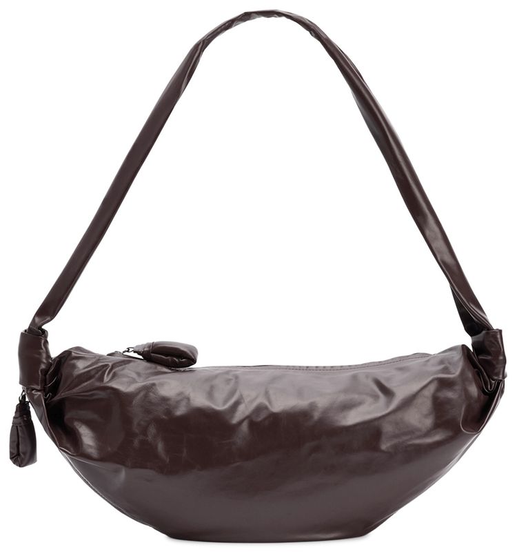 Lemaire Medium Soft Croissant Bag Dark Chocolate