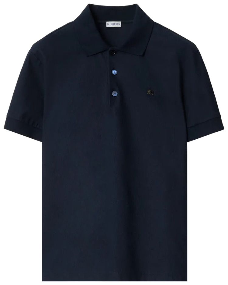 Burberry Evan Cuff Polo Shirt Navy