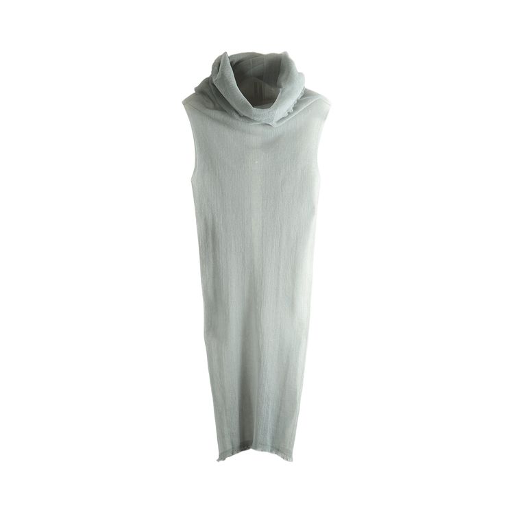 Rick Owens In Maglia Transparent Tube Top Pearl