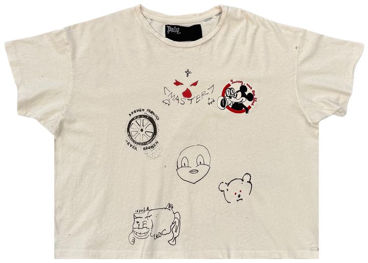 Paly Hollywood Signature Tee Vintage Cream