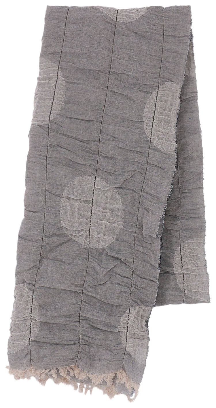 Ys Dot Gather Scarf Beige