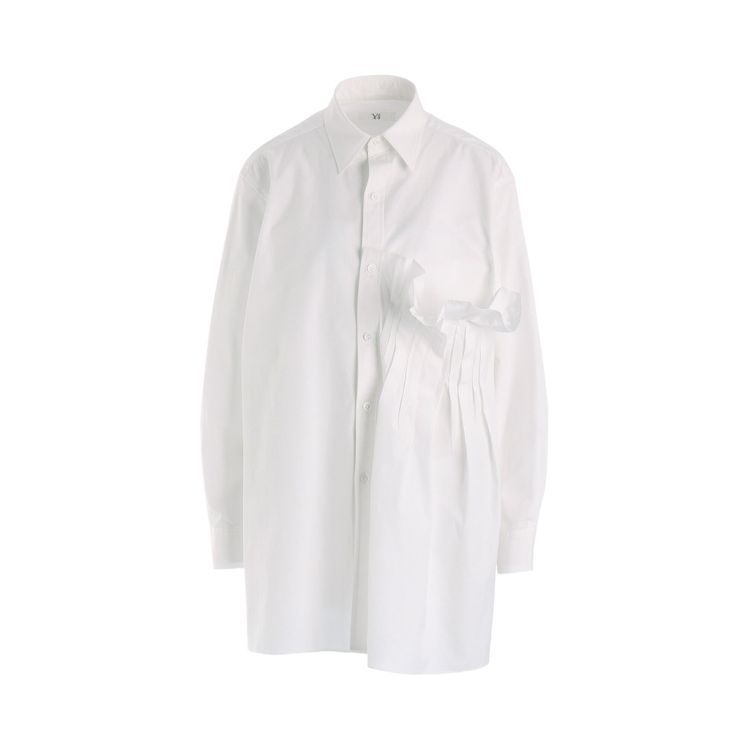 Ys On Left Side Tuck Shirt White