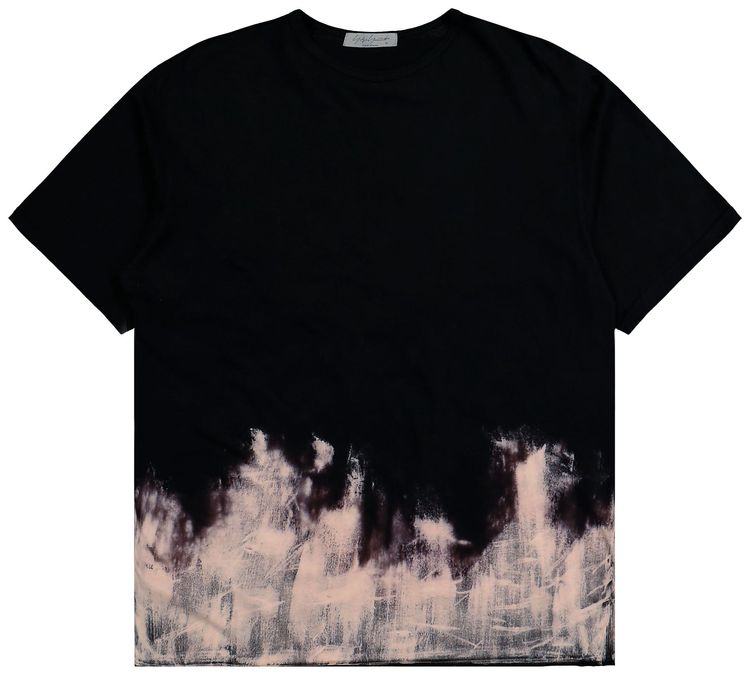 Yohji Yamamoto Pour Homme Round Neck Short Sleeve T Shirt Black