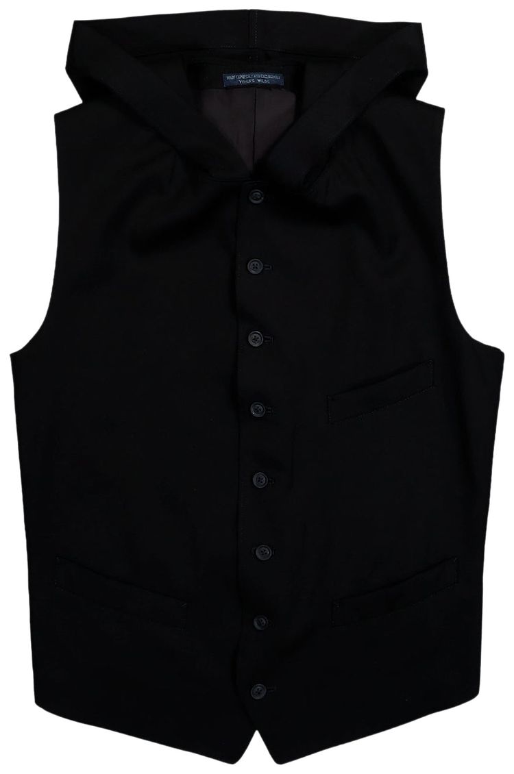 Yohji Yamamoto Pour Homme Hooded Vest Black