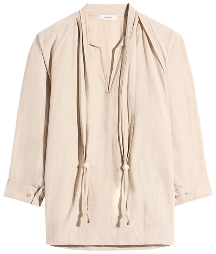 Lemaire Scarf Blouse Greige