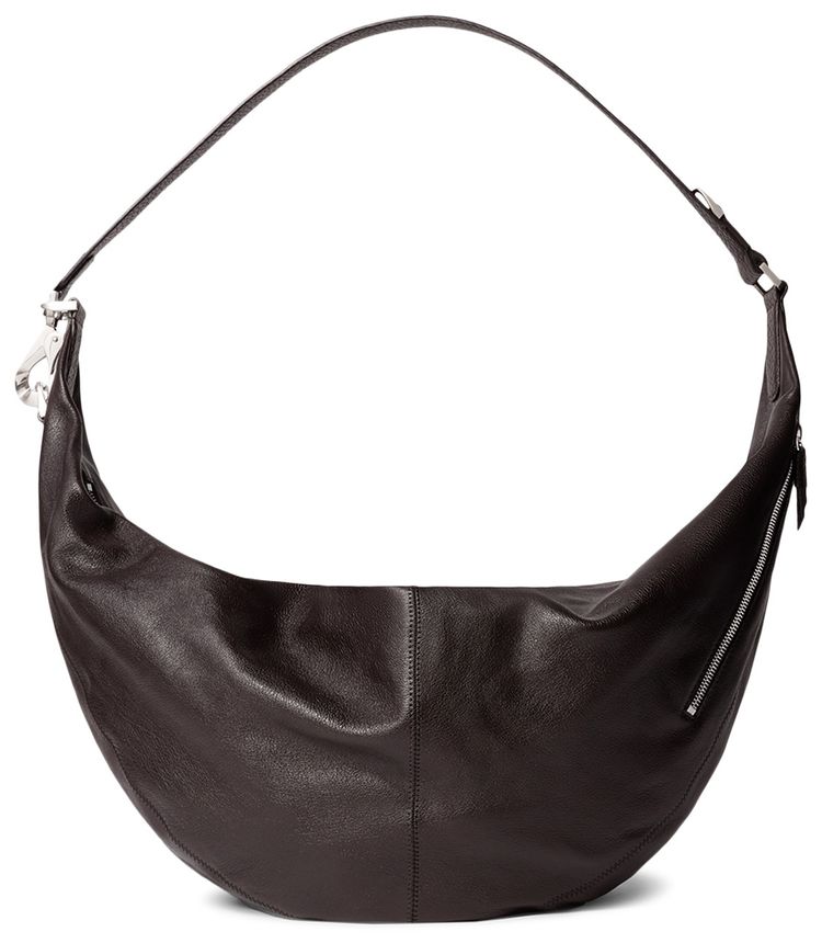 Lemaire Large Quiver Clip Bag Dark Chocolate