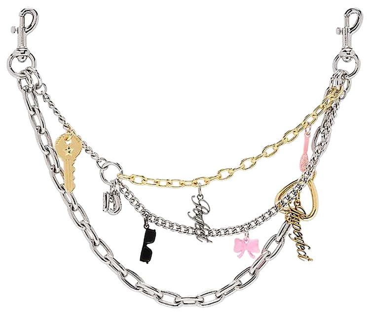 Marc Jacobs Perfect Imperfect Charm Chain Strap Nickel