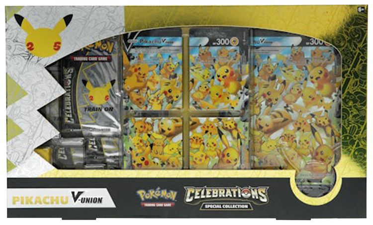 Pokemon 25th Anniversary Celebrations Pikachu V Union Special Collection Box