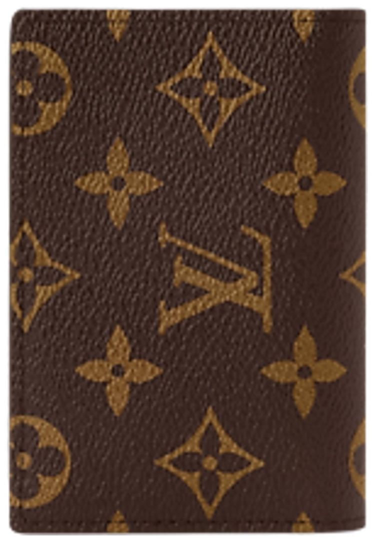 Louis Vuitton Bifold Organizer Brown Monogram Rouge Sari Canvas
