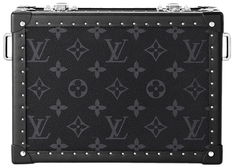 Louis Vuitton Clutch Box Black Monogram Eclipse Canvas