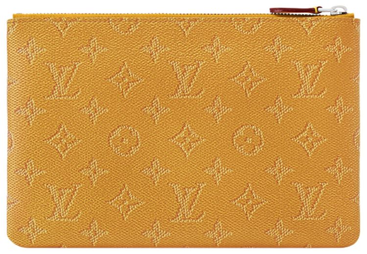 Louis Vuitton Key Pouch M Saffron Yellow Monogram Canvas