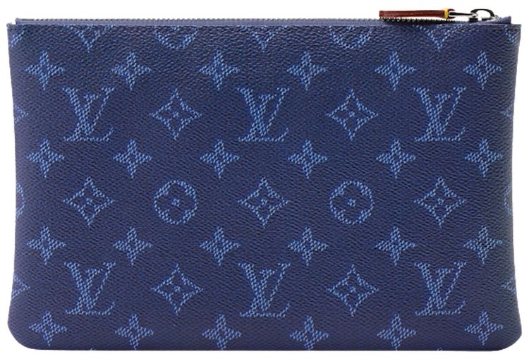 Louis Vuitton Key Pouch M Ocean Blue Monogram Canvas