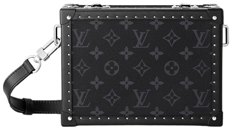 Louis Vuitton Clutch Box Black Monogram Eclipse Canvas