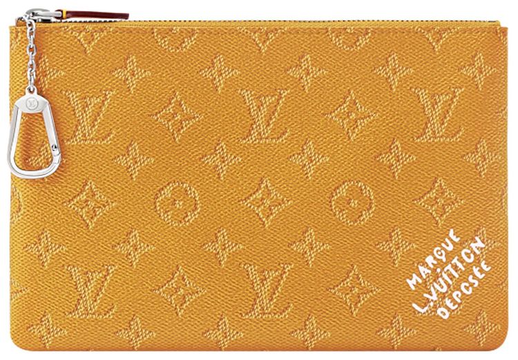 Louis Vuitton Key Pouch M Saffron Yellow Monogram Canvas
