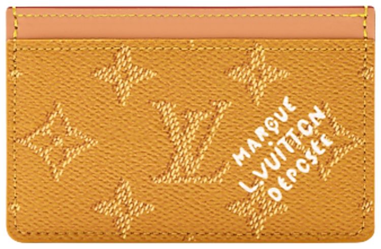Louis Vuitton Card Holder Saffron Yellow Monogram Canvas